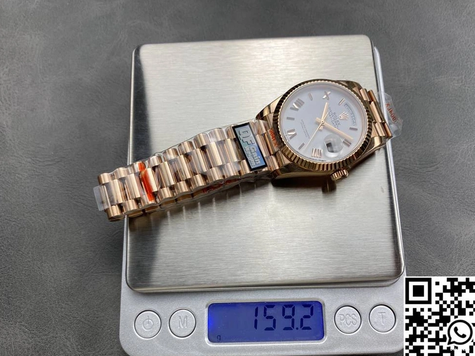 Steel Date Day Rose White M128235 Factory 36mm QF Gold Tungsten v5 Dial Rolex 0319